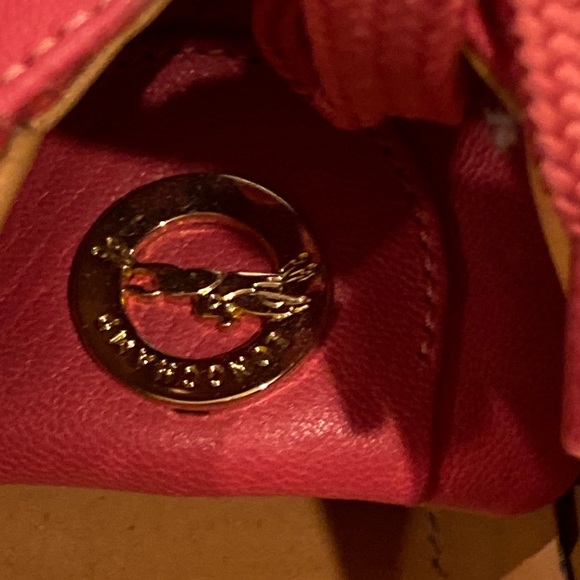 Longchamp tennis shoe hair calf & leather hot pink reddish color size 41 NEW - Picture 15 of 16